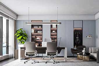 保定轻奢风格-书房