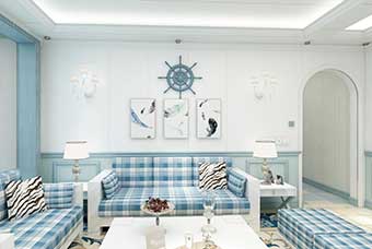 保定地中海风格-客厅