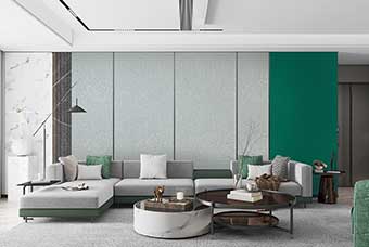 保定轻奢风格-客厅